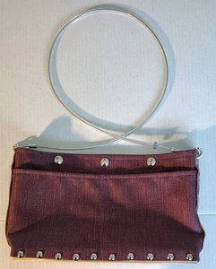 Hardware By Renee Crossbody Bag Durable Coated Canvas Industrial Look Wipeable - Picture 1 of 11