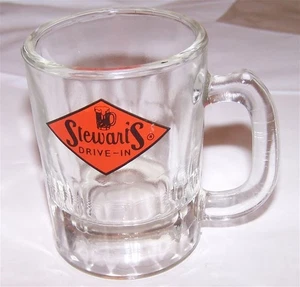 Vintage Miniature Stewart's Drive-In Root Beer Glass Mug - Picture 1 of 1