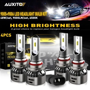 Combo 9005 9006 Bombillas LED Blanco 6500K 10000LM Kit Haz Alto/Bajo 200W - Imagen 1 de 12