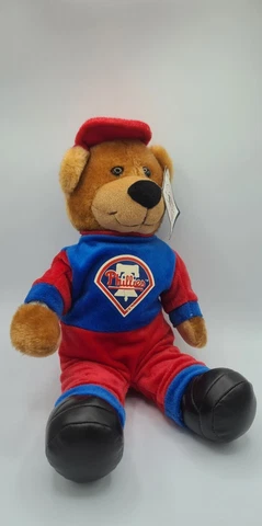 Stuffed Plush Animal Plush Good Stuff 2002 Phillies Baseball 13" MLB Bear Cover