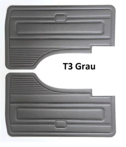 VW BUS T3 Türpappe Türpappen Türverkleidungen Door Panel GRAU GREY Neu - Picture 1 of 5