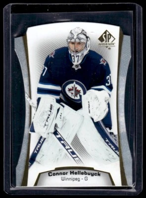 2021-22 SP Authentic Die Cut Connor Hellebuyck Winnipeg Jets #DC-13 - Image 1 of 2