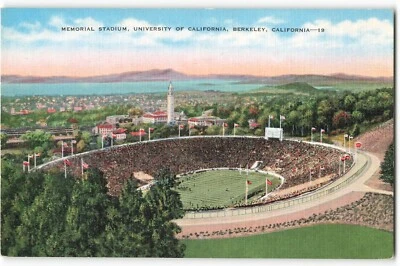 Memorial Stadium - Universidad de California, Berkeley, CA DE COLECCIÓN Postal CG3. Foto 1 de 2