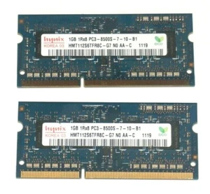Hynix 2GB (1GBx2) PC3-8500 (1066) DDR3 Sodimm Memory HMT112S6TFR8C-G7 - Picture 1 of 2