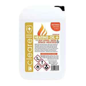 Clearell 20L HEATING OIL Premium Quality Kerosene Oil Domestic Home 20 Litres - Picture 1 of 14