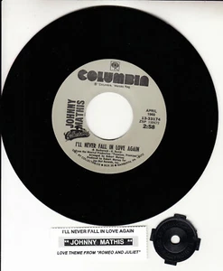 JOHNNY MATHIS I'll Never Fall In Love Again & A Time For Us 7" 45 rpm record NEW - Picture 1 of 1