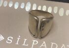 Silpada R3470 Sterling Silver 925 Divide Theme Split Hammered Design Ring  Sz 8