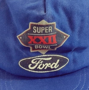 Vintage Super Bowl XXII Hat Cap Broncos 22 Ford NFL Snapback Trucker Football - Picture 1 of 12