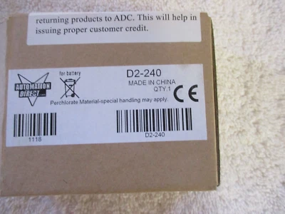 NIB AutomationDirect CPU Module    D2-240 - Image 1 of 2