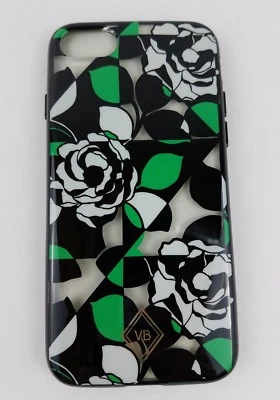 Vera Bradley Flexible Frame Iphone 7 Case Imperial Rose clear black green - Image 1 of 4