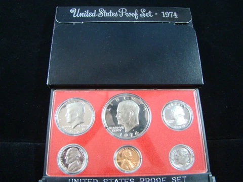 1974 United States Mint Proof Set Fresh Clean Original Box Cover