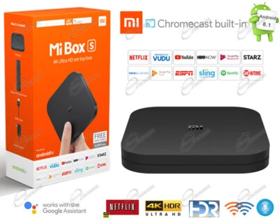 Xiaomi Android Smart TV Box 4K 2nd Gen Wi-Fi Netflix Primevideo Dazn Disney - Immagine 1 di 4