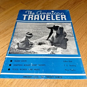 Jan. 1935 THE AMERICAN TRAVELER Magazine PALESTINE / EGYPT / Lillian Gish - Foto 1 di 17