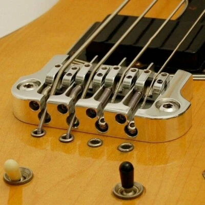 NEW Hipshot SuperTone 3-Point Replacement Bridge for 4-String Gibson Bass CHROME - Image 1 of 3