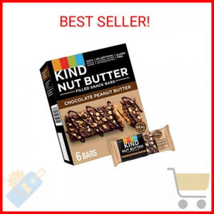 KIND Nut Butter Filled, Chocolate Peanut Butter, 6Ct - Picture 1 of 2