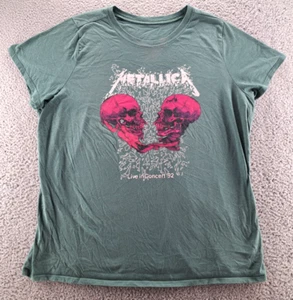 Metallica Shirt Live In Concert 1992 Reprint Shirt Womens XL Green Shatter 2023 - Picture 1 of 12