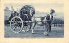 Roma, Italy, Costume Romano, Carro di Vino Horse-Drawn Wine Wagon 1923 Postcard