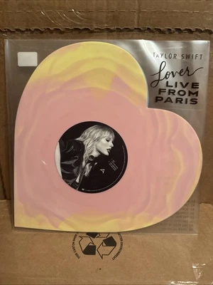 Taylor Swift Lover (Live From Paris) Heart Shaped Vinyl - IN HAND - Image 1 of 2