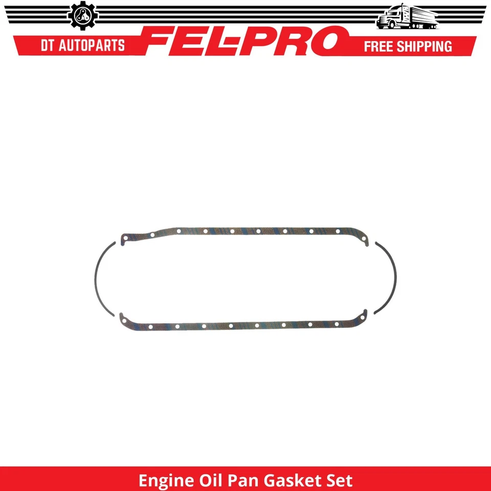 Para 1958-1965 Chevrolet Biscayne conjunto de junta de panela de óleo do motor Fel-Pro 1959 1960 - Imagem 1 de 1