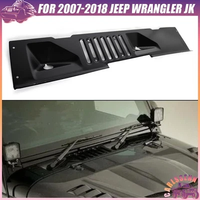 Front Cowl Panel Grille Windshield Wiper Cover For 2007-2018 Jeep Wrangler JK Foto 1 de 4