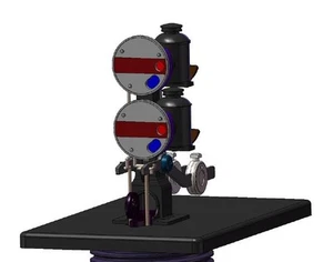 7L-001-101 Dapol O Gauge Ground Signal GWR Twin Disc - Picture 1 of 1