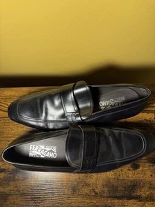 Salvatore Ferragamo Smoking Loafer Lackleder schwarz formelle Schuhe 11 - Bild 1 von 8