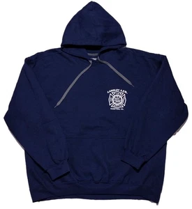 Gildan Langley AFB Fire Dept Air Force Hampton Virginia Hoodie Jacket XXL 2XL - Picture 1 of 8
