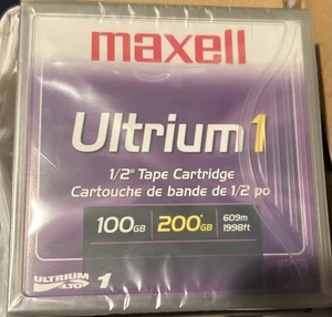 Neu versiegelte Schachtel mit (5) Maxell Ultrium 1 Datenbandkassette LTO 1 - Bild 1 von 3