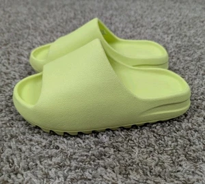Adidas Yeezy Slides Glow Green Mens Size 6 Authentic HQ6447 2022 Slide - Picture 1 of 10
