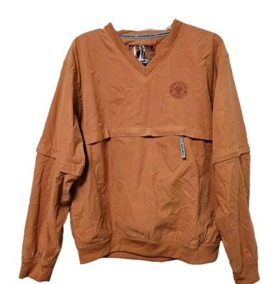 Pullover de golf Biltmore Estate resistente a la intemperie para hombre mediano cuello en V naranja al aire libre * Foto 1 de 4
