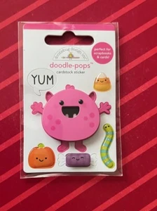 NEW - YUM MONSTER PUMPKIN HALLOWEEN 3D DOODLE-POPS STICKERS- FREE SHIPPING - Imagen 1 de 1
