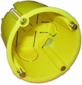 JSL 407 - Caja de derivación para empotrar en obra amarillo - Picture 1 of 1