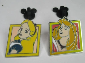 Disney Prinzessin Aurora Dornröschen und Aschenputtel Pin Diamant Set 2 Pins - Bild 1 von 2
