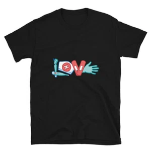 LOVE Nurse Doctor Medical Professional T-Shirt - Picture 1 of 4