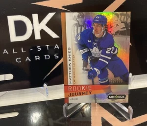 2023-24 UPPER DECK SYNERGY MATTHEW KNIES ROOKIE JOURNEY HOME /999 RC RJ-3 - Picture 1 of 3
