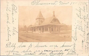 Thurmont Maryland RPPC Railroad Depot 1905 - Picture 1 of 2