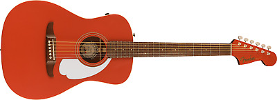Fender Malibu Player Electro Acoustic Guitar Fiesta Red