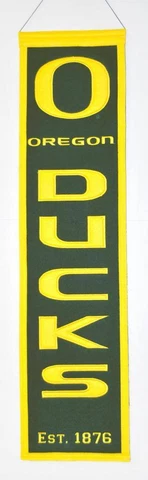 Oregon Ducks Heritage Banner Wool Retro Banner Cover