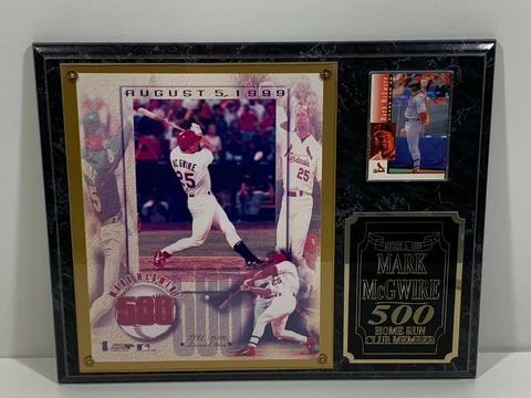 Mark McGwire 500 Home Run Club Baseball Plaque Record Breaker Limited Edition Cover