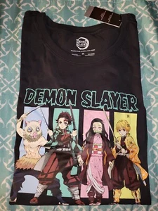 Demon Slayer schwarze Grafikbluse Damen Größe 3X - Bild 1 von 3