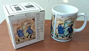 Vintage Mary Engelbreit Tasse Kaffeetasse "Miss Smarty" brünett - Bild 1 von 4