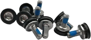 10 Pcs Hex Crank Arm Fixing Bolts Metal Bicycle Crank Screws 8 MM Crank Bolts wi - Picture 1 of 7