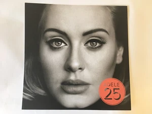 ADELE - 25 ALBUM - RARE MUSIC PROMOTIONAL 12” x 12” CARD PRINT POSTER - OFFICIAL - Picture 1 of 1