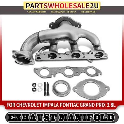 Rear Exhaust Manifold w/ Gasket Kit for Chevy Impala Oldsmobile Intrigue 3.8L - Image 1 of 4
