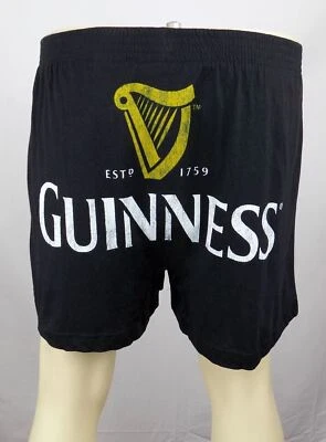 Guinness пиво нижнее белье мужчин маленький (28 - 30) черный графический боксеры новый - Изображение 1 из 3