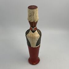 BREVETTATO - Leather Wrapped Glass Decanter Bottle - Made in Italy 16"
