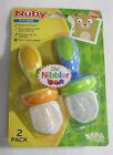 Nuby First Solids Nibbler Feeder 2 pack New Sealed
