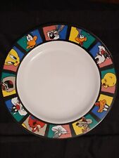 Vintage 1995 Looney Tunes Ceramic Plate Taz Bugs Tweety Collectors 90s