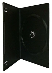 5 Single Slim Black DVD Case 7 mm Spine Brand New Empty Replacement Amaray Cover - Afbeelding 1 van 8