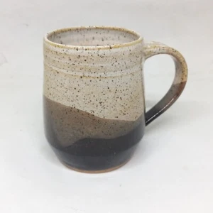 Signed Robin Beckett Studio Pottery Coffee Cup Mug-Hand Thrown-Speckled-NC - Picture 1 of 8